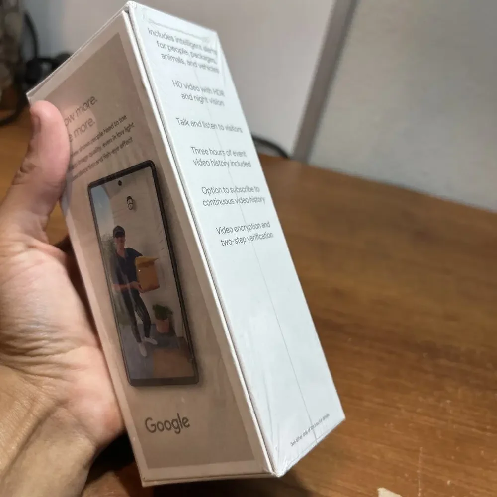 Google Nest Doorbell (Wired, 2nd Gen) - Sealed
